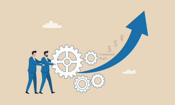 Work, in, together job position, anticipation to be promoted, mistake or problem concept, frustrated businessman trying to put too big