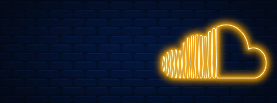 soundcloud background. soundcloud logo. soundcloud illustration. soundcloud neon