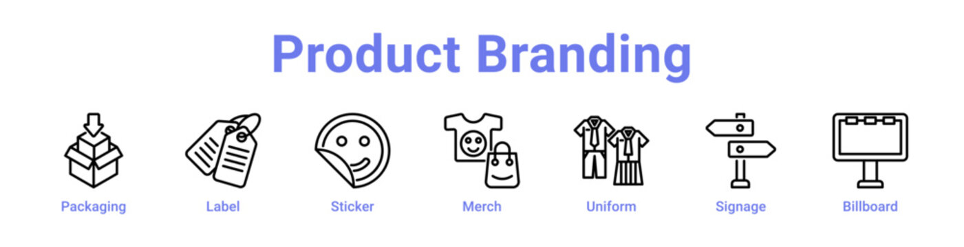 -Product Branding Web Icon Banner and Collection