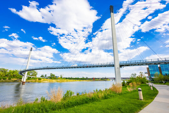 Panoramic View Of Bob Kerrey Bridge