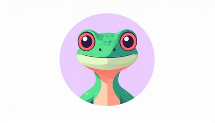 Fototapeta premium Smiling Frog Face 