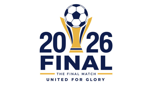 World Cup Final 2026 Trophy Emblem Logo.