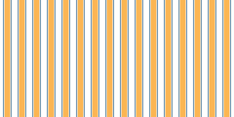 Seamless vertical stripe pattern in mustard yellow, navy blue and soft gray tones, featuring clean geometric lines and modern textile style for wallpaper, fabric, wrapping paper and branding design © SpainArts