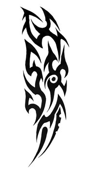 Abstract Biomechanical Tribal Sleeve Tattoo Art