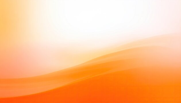 Soft, flowing orange and white gradient waves create a gentle, serene backdrop