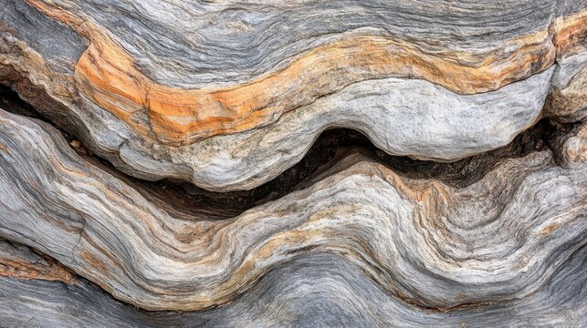 Striking geological rock formation with textured foreground and earthy background under harsh light