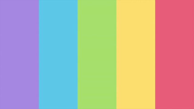 Rainbow Colored Wipe Transitions with Sliding Horizontal and Vertical Stripes, Flat Color Bars, Minimalist Motion Graphic, Video Editing Overlay, Colorful Screen Sweep 4k video