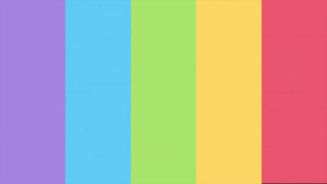 Rainbow Colored Wipe Transitions with Colorful Stripe Animation, Geometric Video Scene Changers, Minimalist Motion Graphic Elements, Flat Design Overlay 4k video