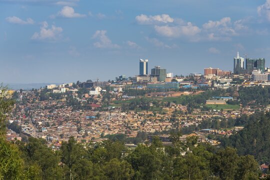 Overlook over Kigali, Rwanda, Africa