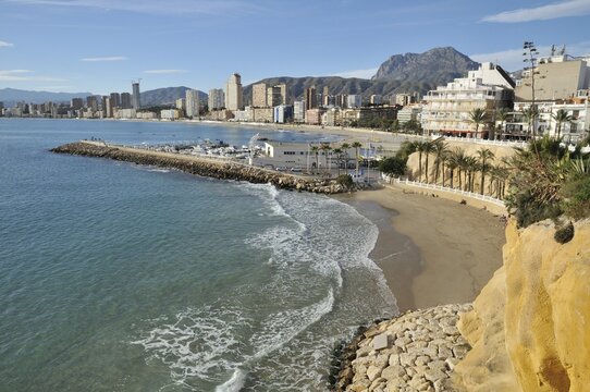 Beach of Benidorm, Costa Blanca, Spain, Europe
