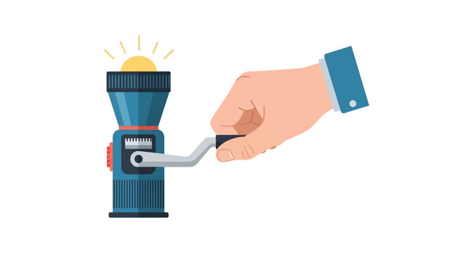 Hand inserting coin into illuminated parking meter illustration.
