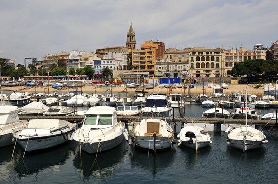 Port of the fishing town of Palamos, Costa Brava, Spain, Iberian Peninsula, Europe