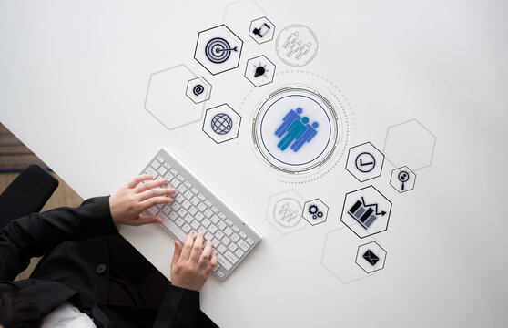 Business teamwork system showing digital communication and performance tracking. Teamwork improves collaboration, drives success, teamwork enhances planning, and teamwork supports productivity. Latch