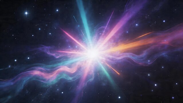 Cosmic explosion in space