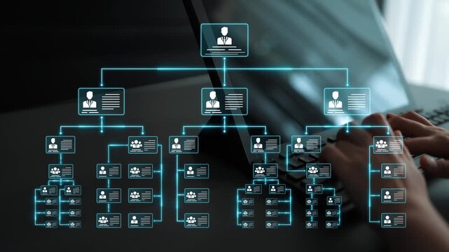 Corporate org chart and team structure show hierarchy, team, and structure for clear organization, management, and operational planning Marrow