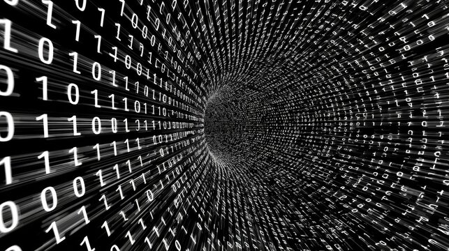 Illustration of Binary In A Digital World