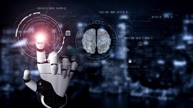 AI assistant utilizes machine learning to analyze data, process intelligent logic, and deliver autonomous system decisions in a neural-powered brain network. Marrow