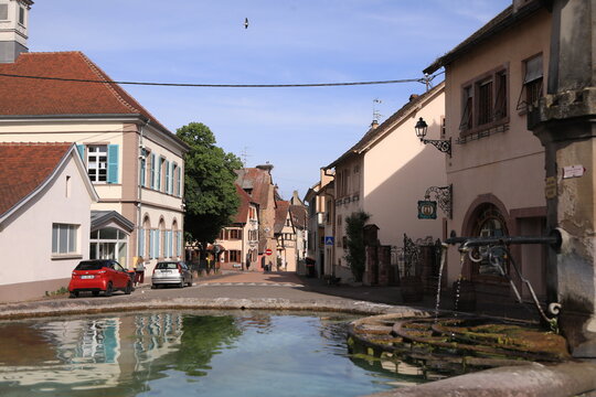 city of eguisheim, alsace, france
