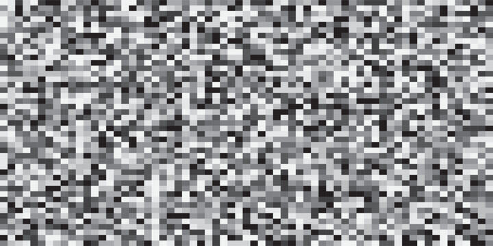 Pixel mosaic in the colors of blue camouflage. Seamless pattern for texture, textiles and simple backgrounds.