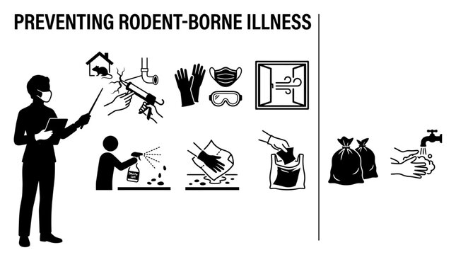 Preventing Rodent Borne Illness Infographic Guide.
