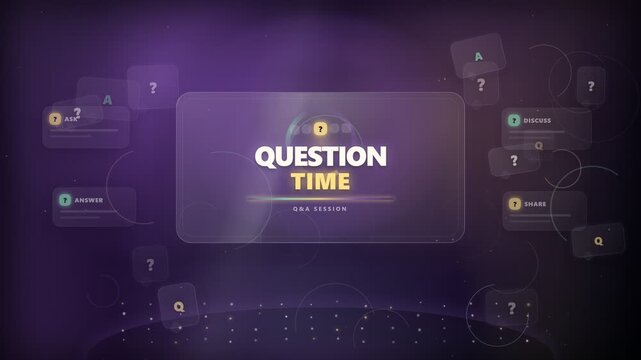 Clean Q&A Session Background for Professional Webinar and Presentation