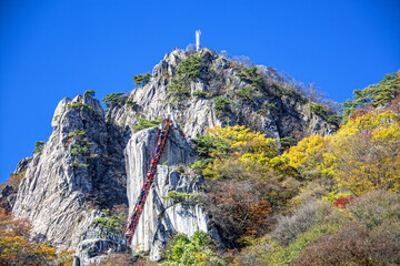 Naklejka premium 삼선철계단,대둔산,완주군,전북