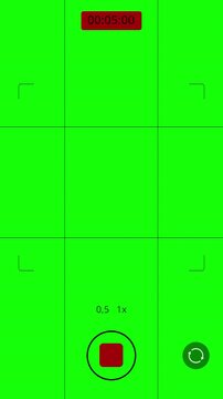 Smartphone Camera Recording Interface Digital Video Recorder Screen Overlay Mobile Phone Viewfinder Template Timer on Green Screen 4k video animation seamless loop