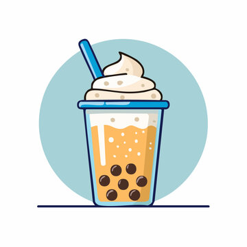 Bubble Tea Illustration