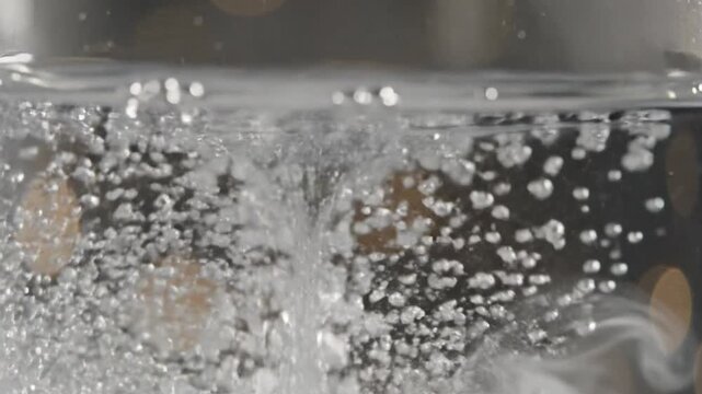 Water Vortex and Bubbles in Motion