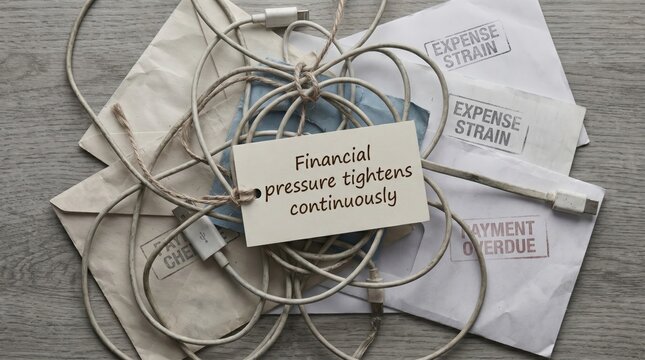 Financial Stress Tied Up With Bills