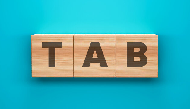 Wooden Blocks Spelling TAB
