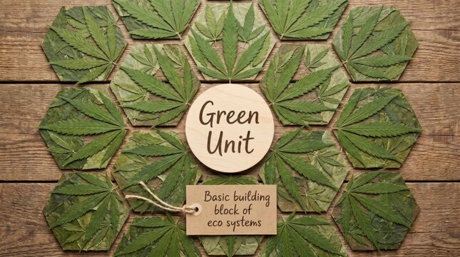 Hemp Leaf Pattern Celebrating National Hemp Month