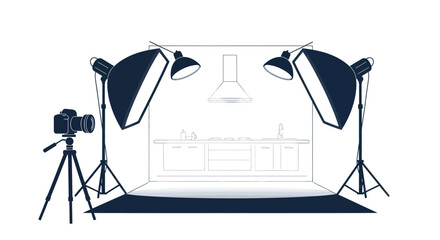 Professional Photography Studio Setup for Kitchen Product Shoot © Saiful