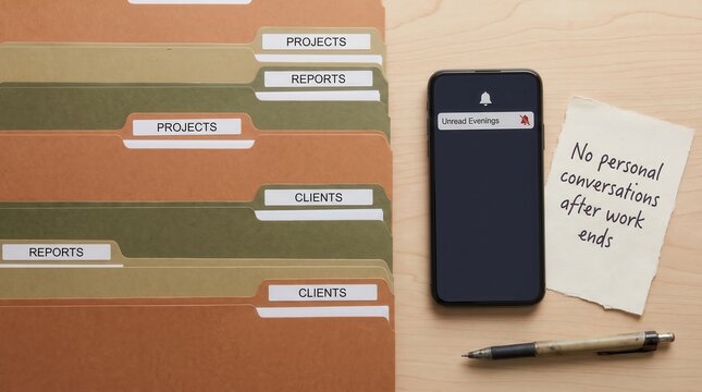 Desk Organization and Phone Notifications Addressing Remote Work Loneliness