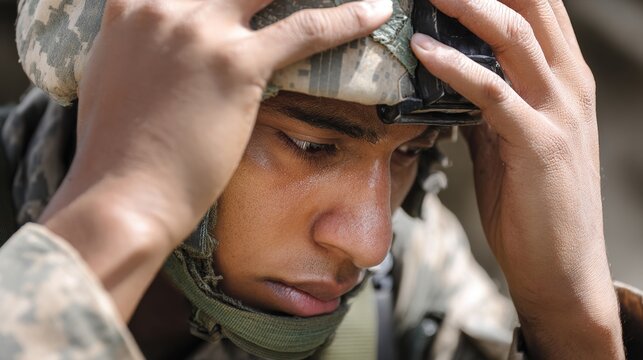 Post-Traumatic Stress Disorder mental health conceptual illustration, psychological trauma illness after shocking events, anxiety nightmare memory flashback symptoms, emotional distress disorder, 