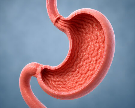 Human Stomach Anatomy 3D Illustration
