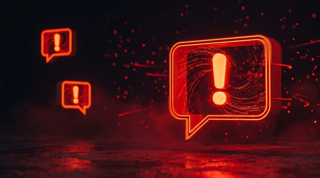 Critical System Alert Warning Notifications Escalating in Urgent Digital Crisis Communication for Cybersecurity Threat Response