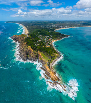 Aerial view of Byron Bay