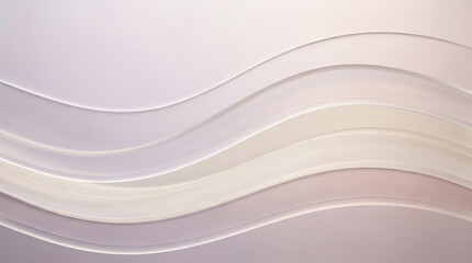 Obraz premium Soft layered translucent waves form abstract pastel background with gentle curves modern minimal surface calming texture design for wellness beauty branding elegant product backdrop