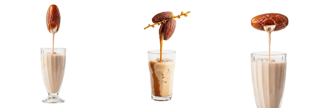 Date palm fruit fluid liquid stream falling down under gravity force pour motion, showcasing organic plant fluid parameters, distinct cellular taxonomy traits, botanical properties within drink file.