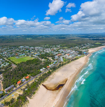 Aerial view of Byron Bay