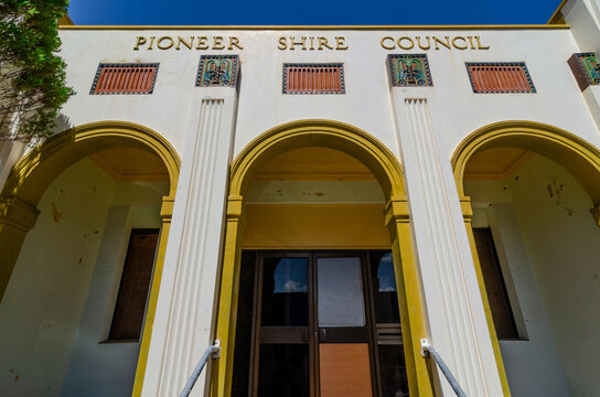 The former Pioneer Shire Council Building is a heritage-listed town hall