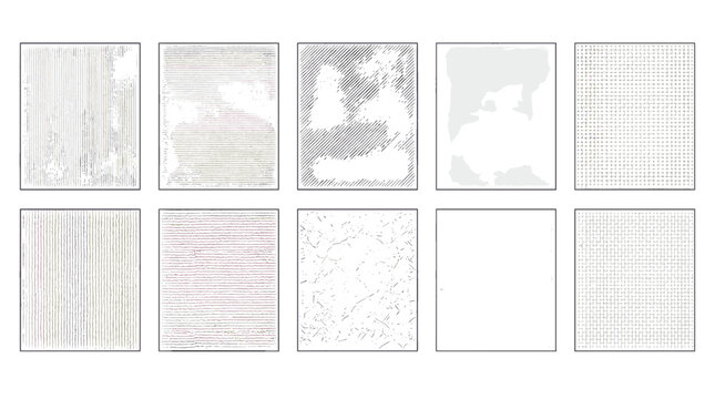 Collection of grunge textured backgrounds with distressed patterns