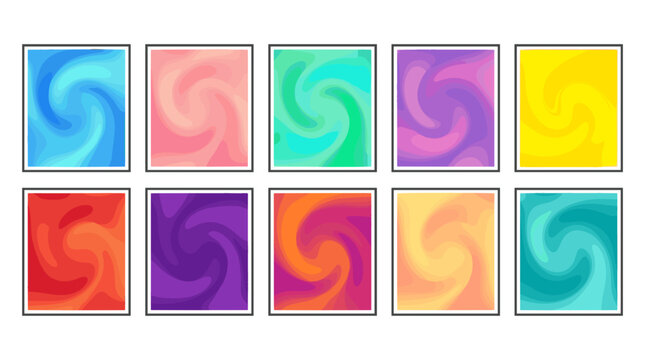 Abstract colorful swirl pattern with vibrant hues and dynamic design
