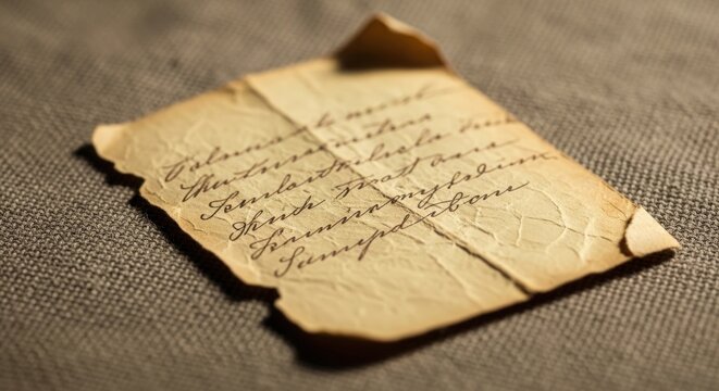 Vintage letter on old paper