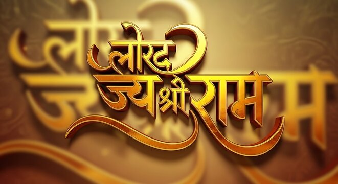 Golden lettering with flowing script against a gradient background