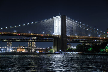 Naklejka premium New York City skyline, including the World Trade Center in Manhattan and along the Hudson River.