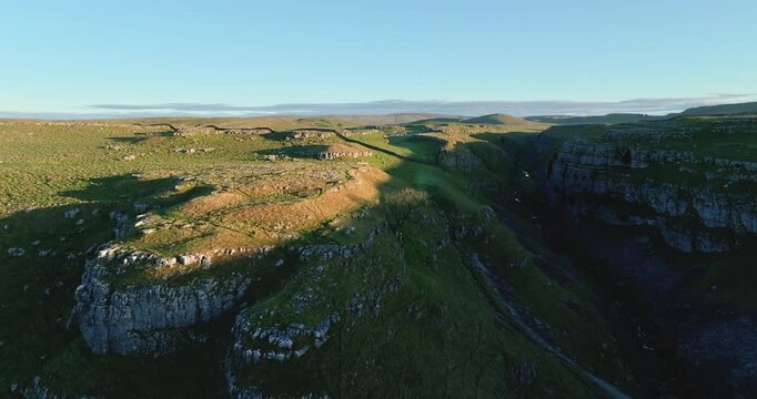Limestone gorge in Yorkshire Dales