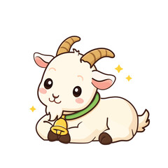 Naklejka premium Goat Cartoon billy goat buck