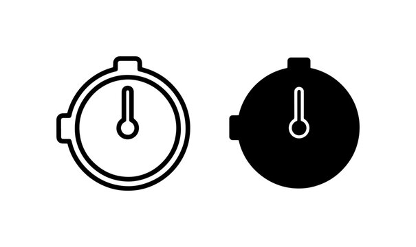 Stopwatch Icons, Time Measurement Tools, Countdown Timer Graphics, Stopwatch Vector Set